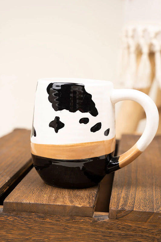 Jeanie Cow Striped Mug