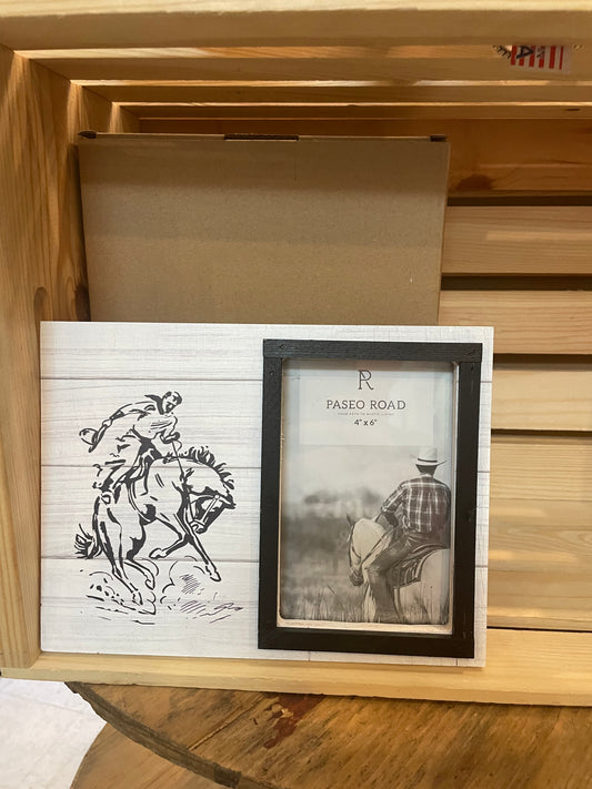 Ranch Life Bronc Rider Picture Frame