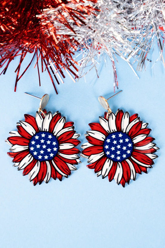 American Sunflower Earrings