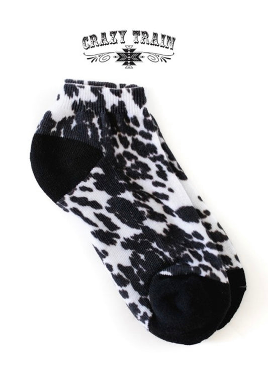 Cowhide Happy Feet Socks